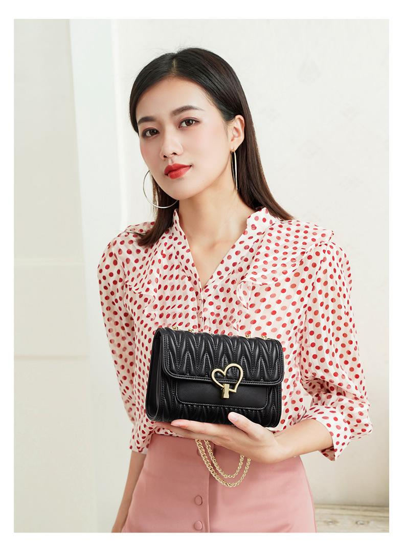 2025 New Genuine Leather Womens Bag  Quilted Crossbody Handbag